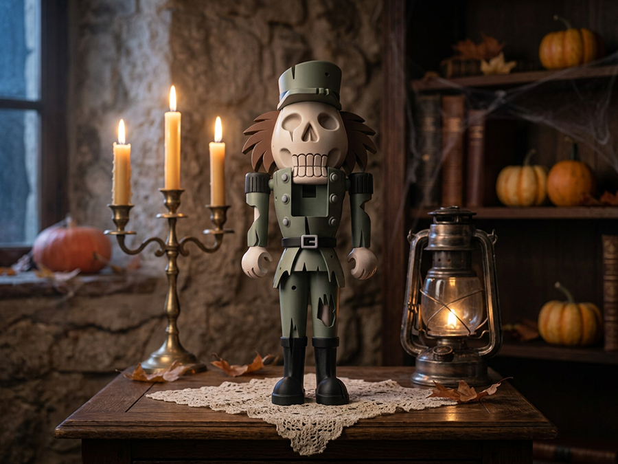 Halloween Spooky Nussknacker | Gruseliger Nussknacker für Halloween | 3D-Druck
