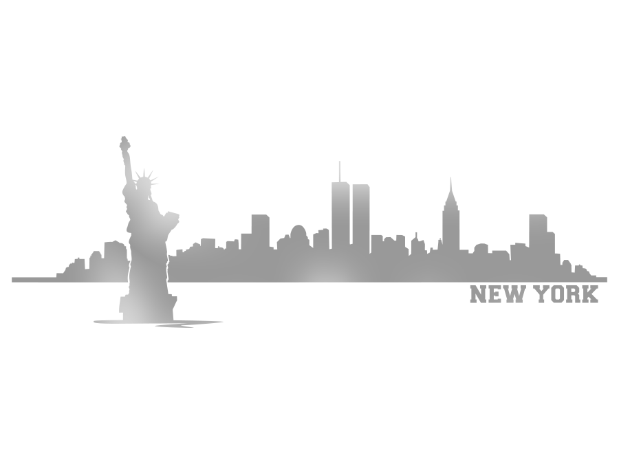 Wandtattoo New York Skyline bis zu 240 x 77 cm WT-0012