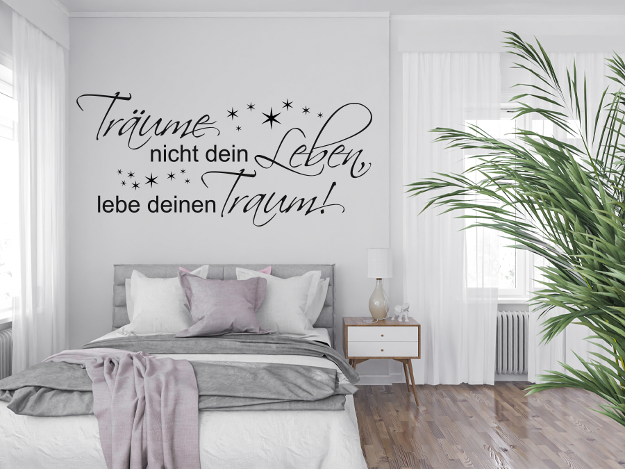 Wandtattoo Lebe deinen Traum! 120 x 55 cm WT-0067