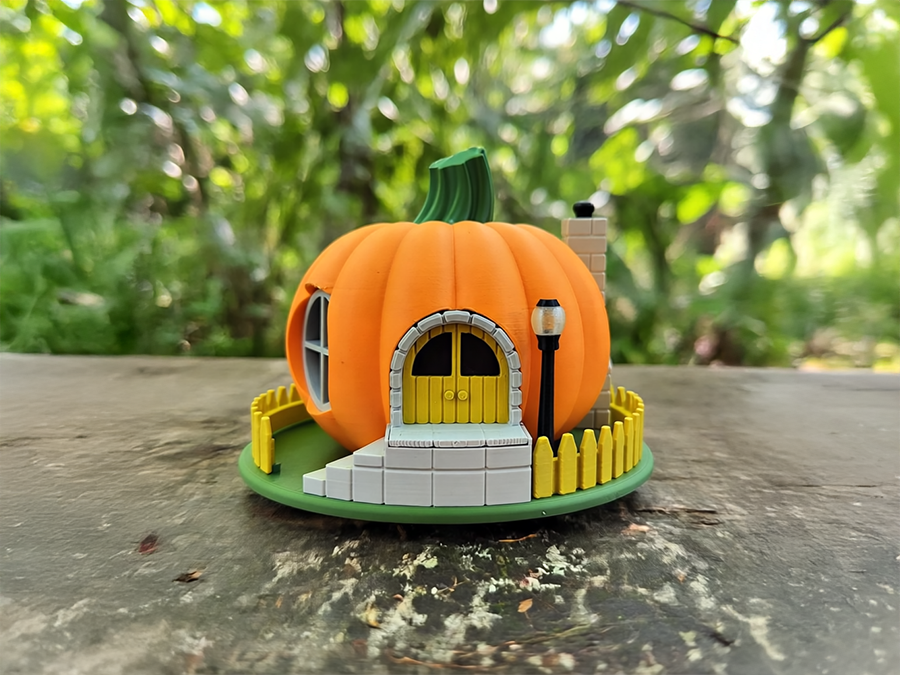 Feenhaus Kürbis – 3D-gedruckter Bausatz oder teilmontiert | PA1 Authorized Reseller | Tischdeko 3D-0085