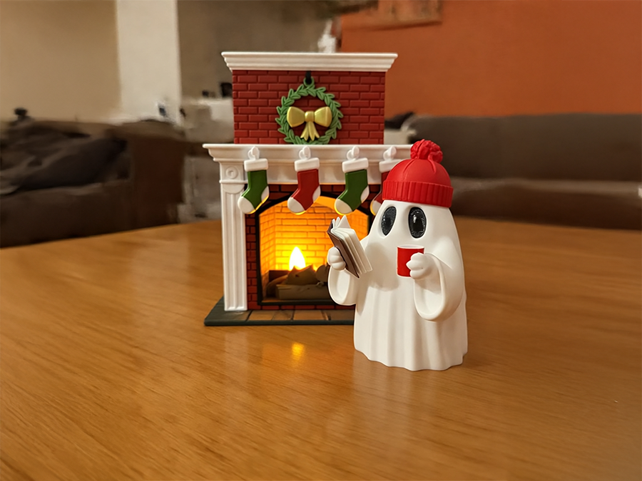 Dealpaket Cozy Christmas Edition Kamin Teelicht und Weihnachtsfieber Geist | 3D-0077