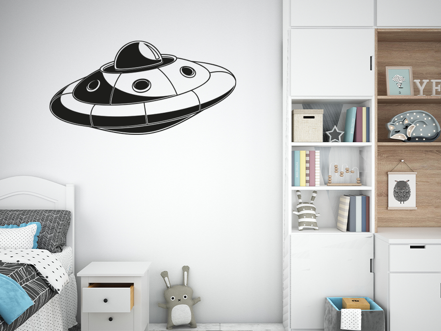 Wandtattoo Ufo 60 x 30 cm WT-0170