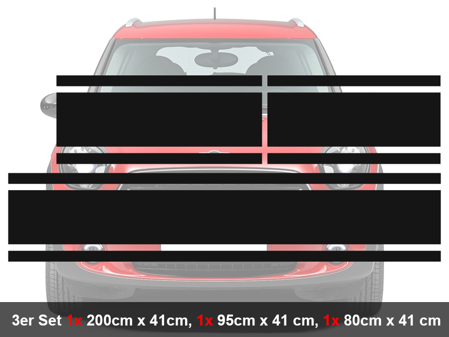 Aufkleber "BIG" Streifen für Mini Cooper Set 3-teilig AG-0017