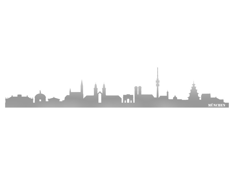 Wandtattoo München Skyline 115 x 20 cm WT-0013