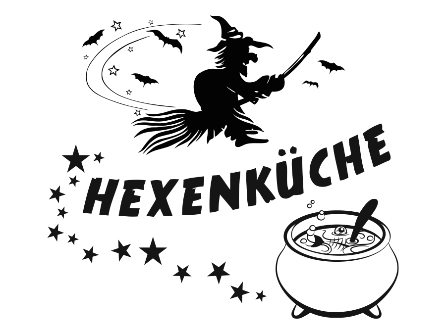 Wandtattoo Hexenküche bis 77 x 69 cm WT-0099