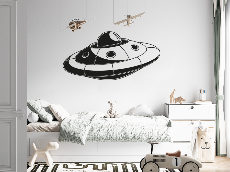 Wandtattoo Ufo 60 x 30 cm WT-0170