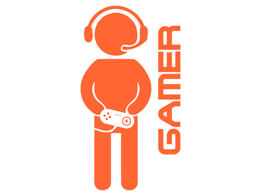 Wandtattoo Gamer bis zu 70 x 37 cm WT-0106