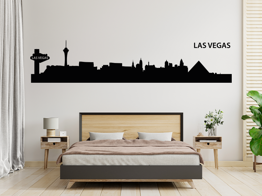 Wandtattoo Las Vegas Skyline 160 x 34 cm WT-0030