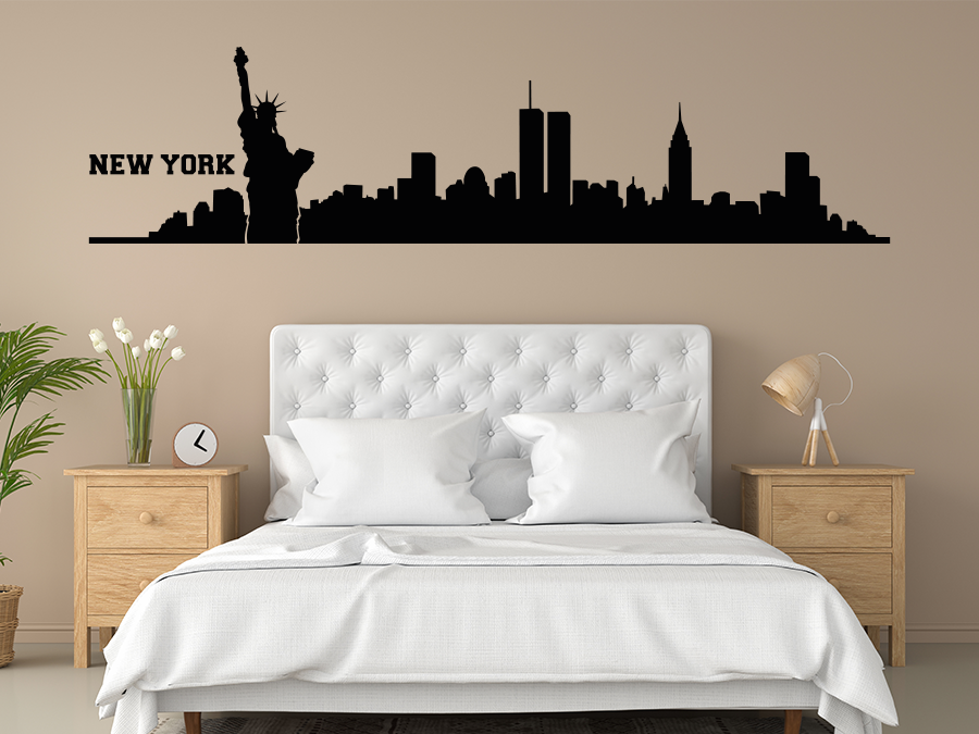 Wandtattoo New York Skyline 120x30 cm WT-0011