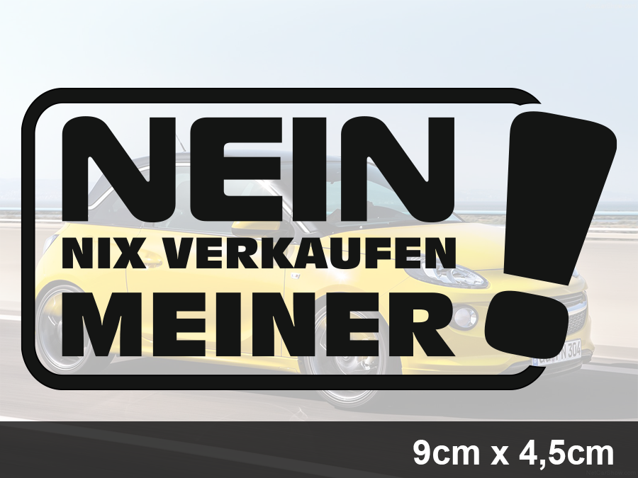 Aufkleber Nix Karte Nix Verkaufen JDM Set 9 x 4,5 cm AG-0050