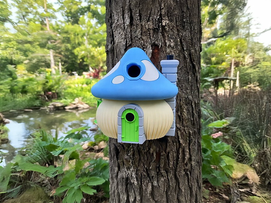 Vogelhaus Pilzhaus – 3D-Druck | wetterfestes PETG | montiert | PA1 Authorized Reseller | 3D-0083