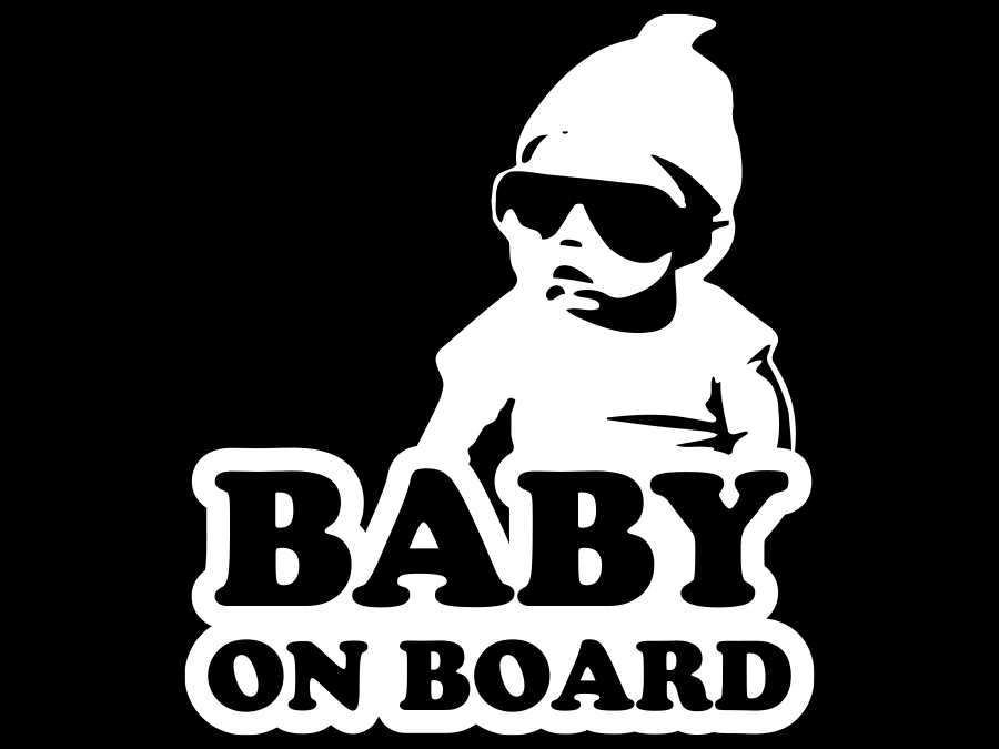 Aufkleber Baby on Board 20 x 17 cm AG-0047
