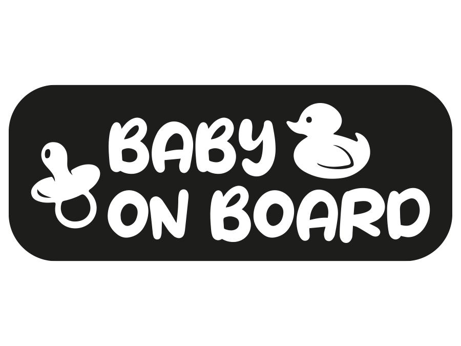 Aufkleber Baby on Board Sign 15 x 6 cm  AG-0519