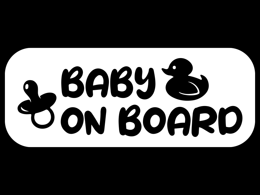Aufkleber Baby on Board Sign 15 x 6 cm  AG-0519
