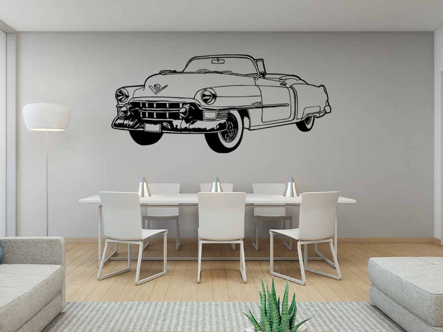 Wandtattoo Auto Retro Oldtimer US Car 210 x 95 cm WT-0034