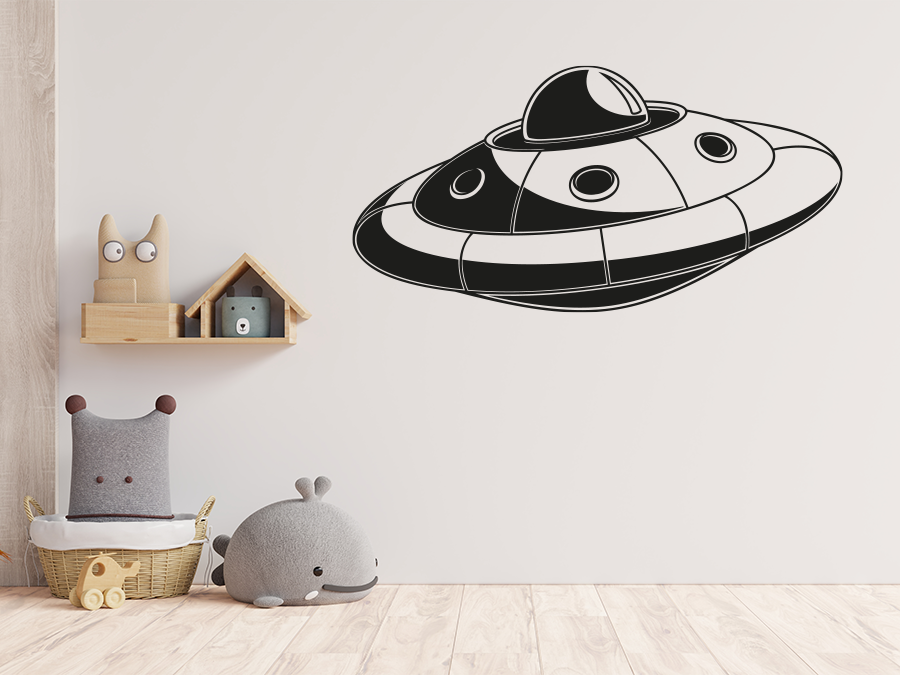 Wandtattoo Ufo 120 x 60 cm WT-0173