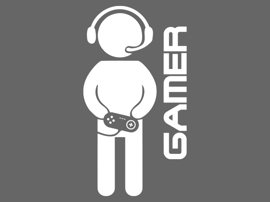 Wandtattoo Gamer bis zu 70 x 37 cm WT-0106