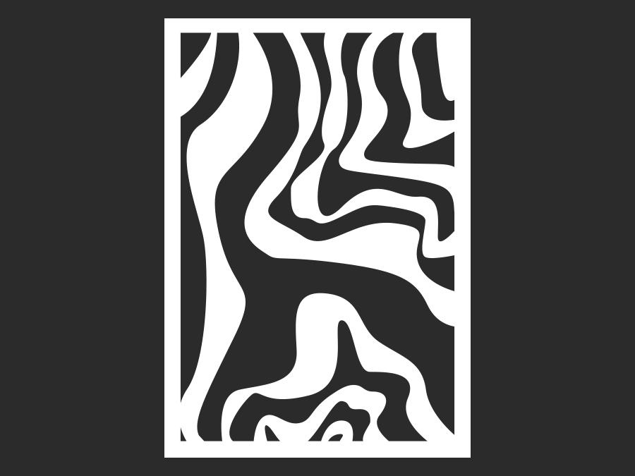 Asymmetrische Fließende Linien Strömung I 120 x 84 cm WT-0193