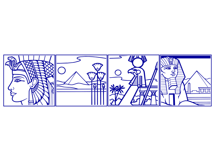 Wandtattoo Ägypten bis 240 x 60 cm WT-0018
