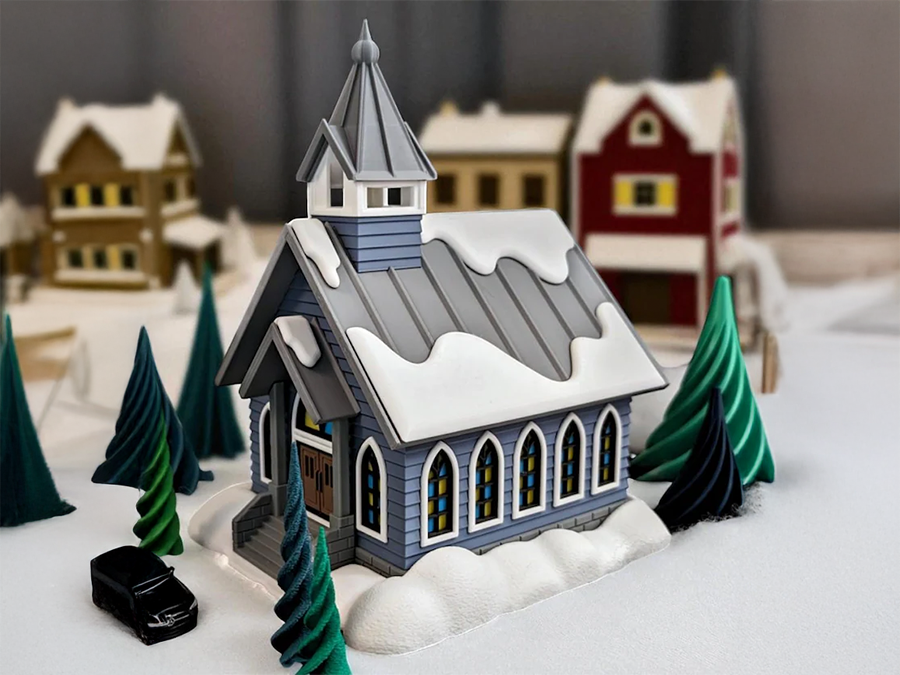 Bewohner Kirche, 2 Varianten | Bausatz 1:64 oder 1:87 | Matchbox, Hot Wheels, DieCast Modelle oder H0 | 3D-0068