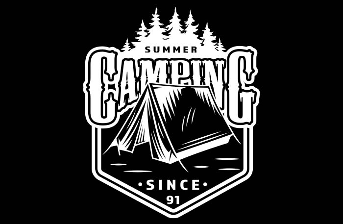 Aufkleber Summer Camping 20 x 24 cm AG-0128