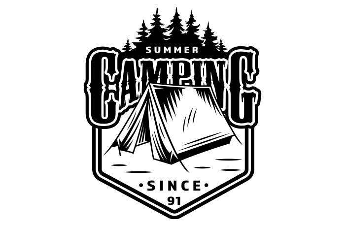 Aufkleber Summer Camping 110 x 132,5 cm AG-0131