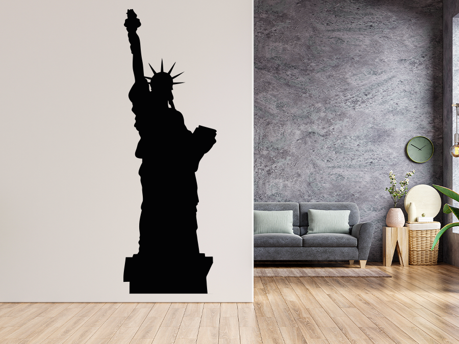 Wandtattoo New York Freiheitsstatue LIBERTY 150 x 49 cm WT-0015