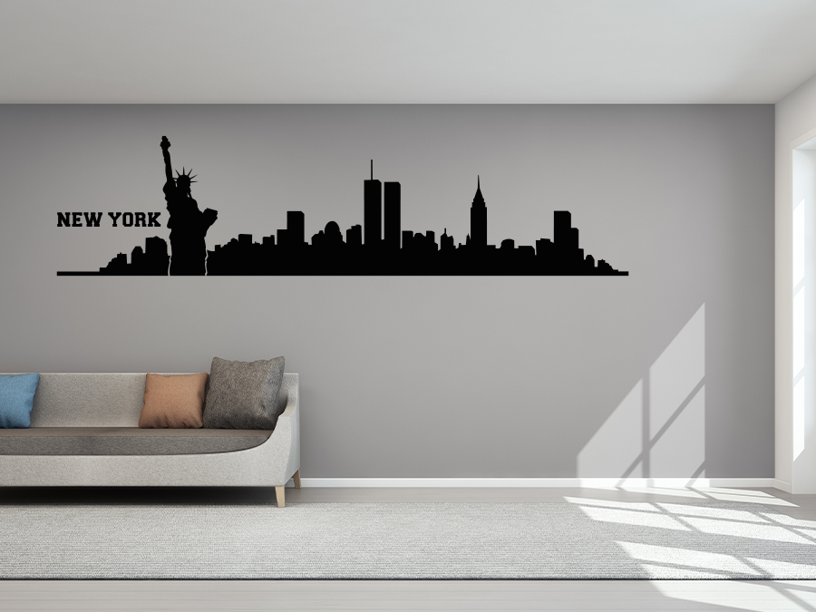 Wandtattoo New York Skyline 120x30 cm WT-0011