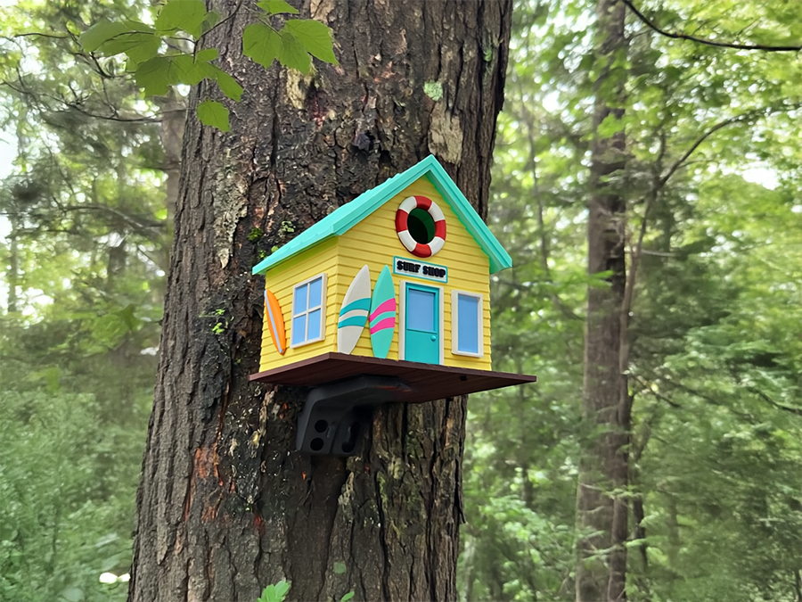 Vogelhaus Pilzhaus – 3D-Druck | wetterfestes PETG | montiert | PA1 Authorized Reseller |  3D-0082