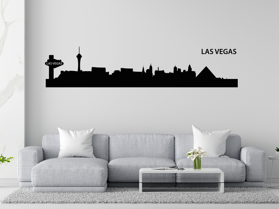 Wandtattoo Las Vegas Skyline 115 x 24 cm WT-0029