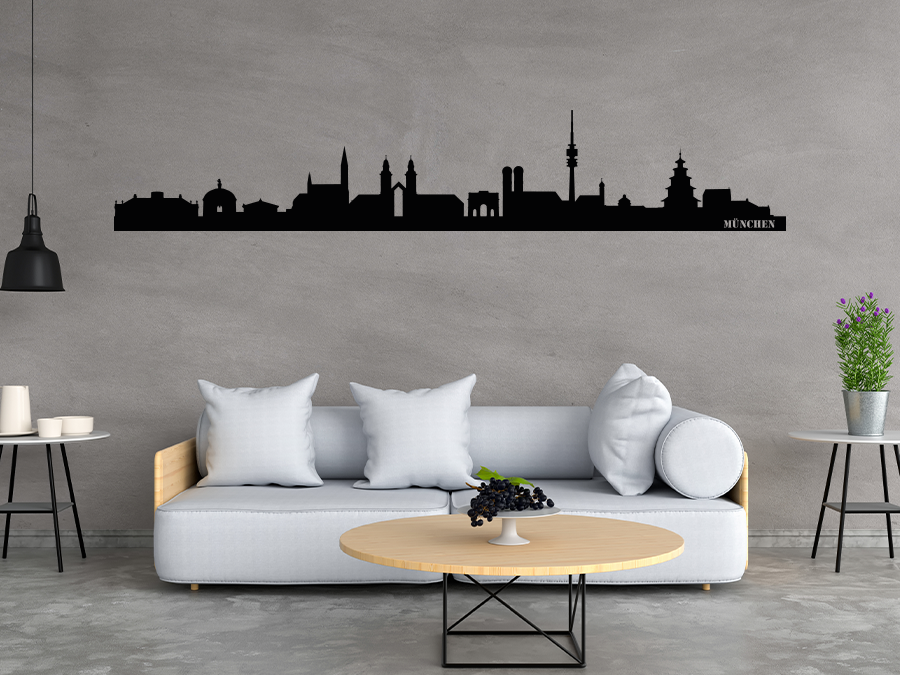 Wandtattoo München Skyline 115 x 20 cm WT-0013