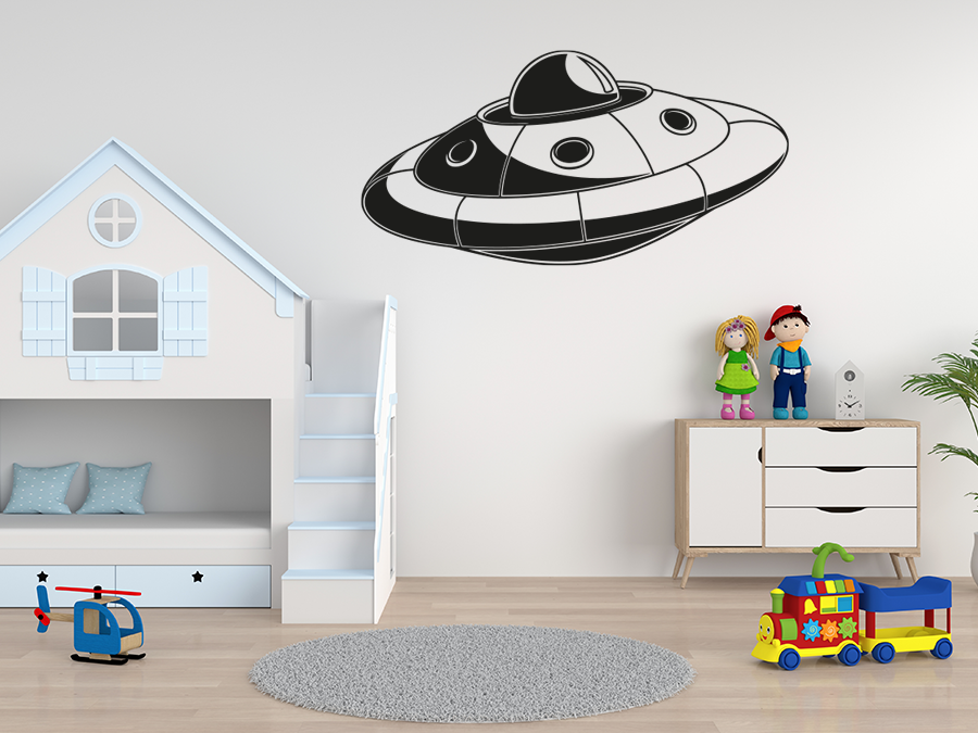 Wandtattoo Ufo 100 x 50 cm WT-0172