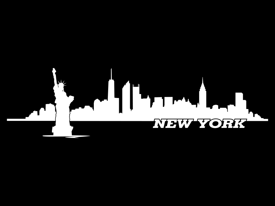 Wandtattoo New York Skyline neue Türme bis 150 x 40 cm WT-0104