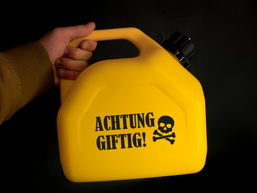 Aufkleber Achtung giftig 15 x 6,5 cm AG-0798