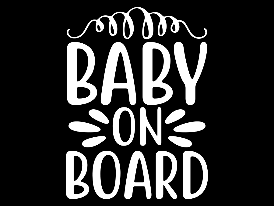 Aufkleber Baby on Board Version 2 | 12 x 8,8 cm AG-0492 