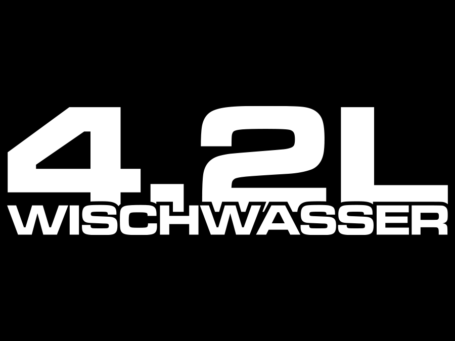 Aufkleber 4.2L Wischwasser JDM Sticker 12 x 3,5 AG-0075