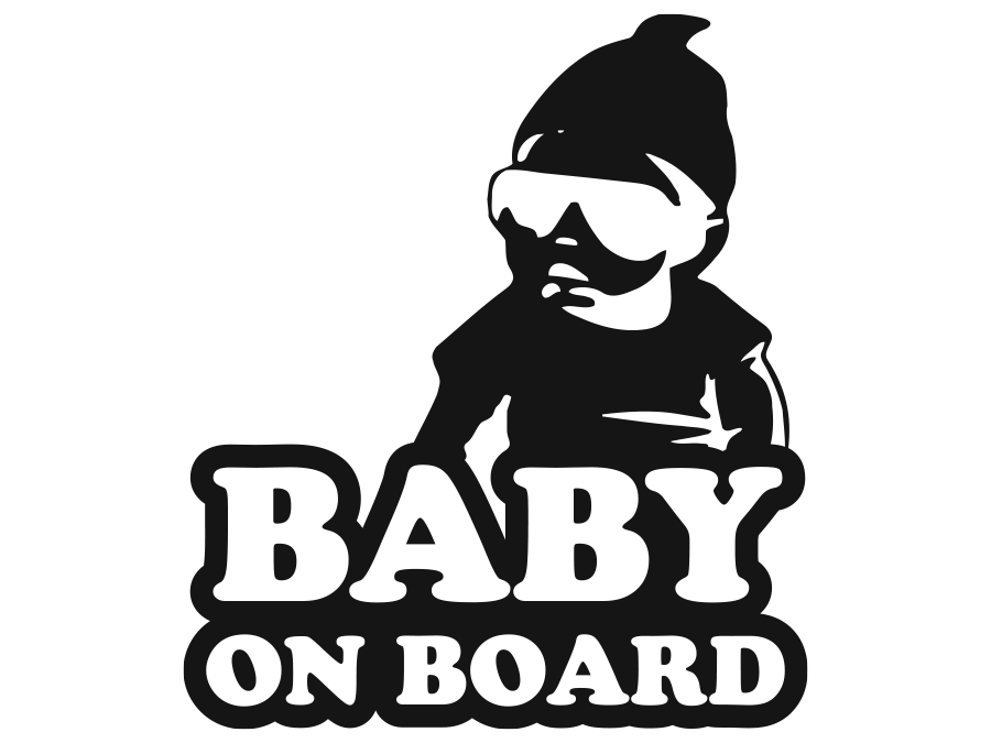 Aufkleber Baby on Board 20 x 17 cm AG-0047