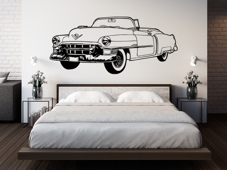 Wandtattoo Auto Retro Oldtimer US Car 150 x 67 cm WT-0036