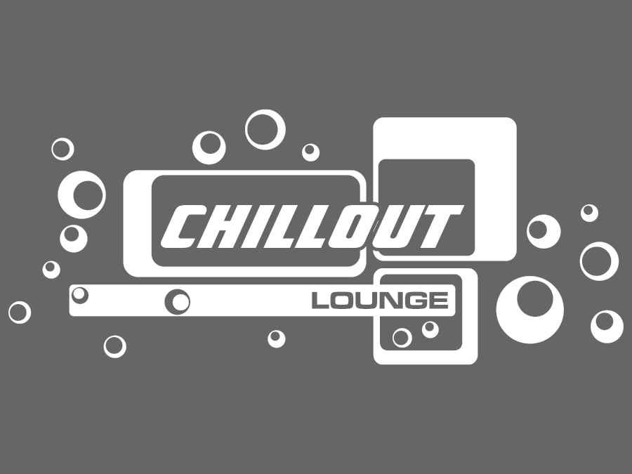 Wandtattoo Chillout Lounge Retro Style bis 120 x 50 cm WT-0097