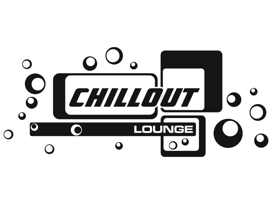 Wandtattoo Chillout Lounge Retro Style bis 120 x 50 cm WT-0097