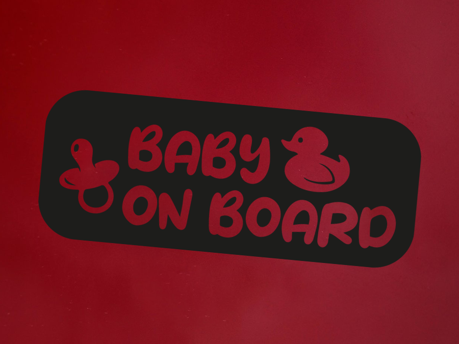 Aufkleber Baby on Board Sign 15 x 6 cm  AG-0519