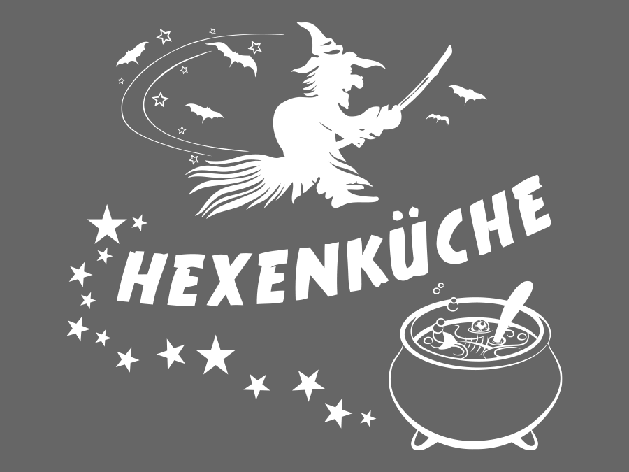 Wandtattoo Hexenküche bis 77 x 69 cm WT-0099