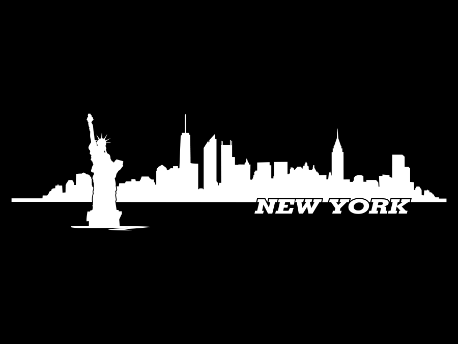 Wandtattoo New York Skyline neue Türme bis 240 x 65 cm WT-0105