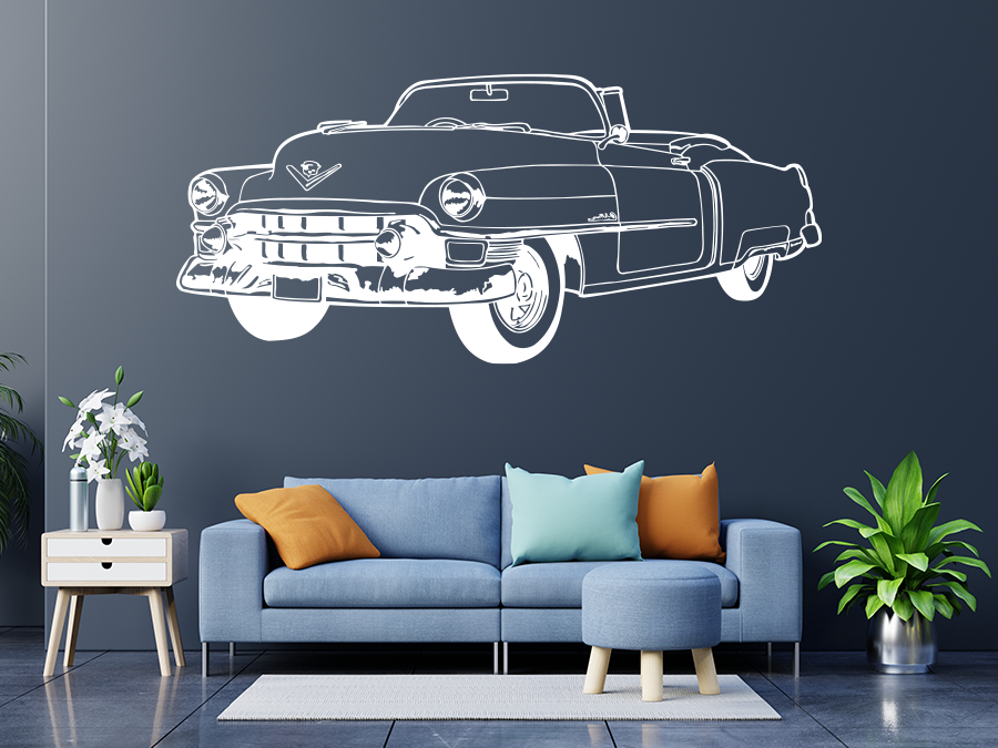 Wandtattoo Auto Retro Oldtimer US Car 210 x 95 cm WT-0034