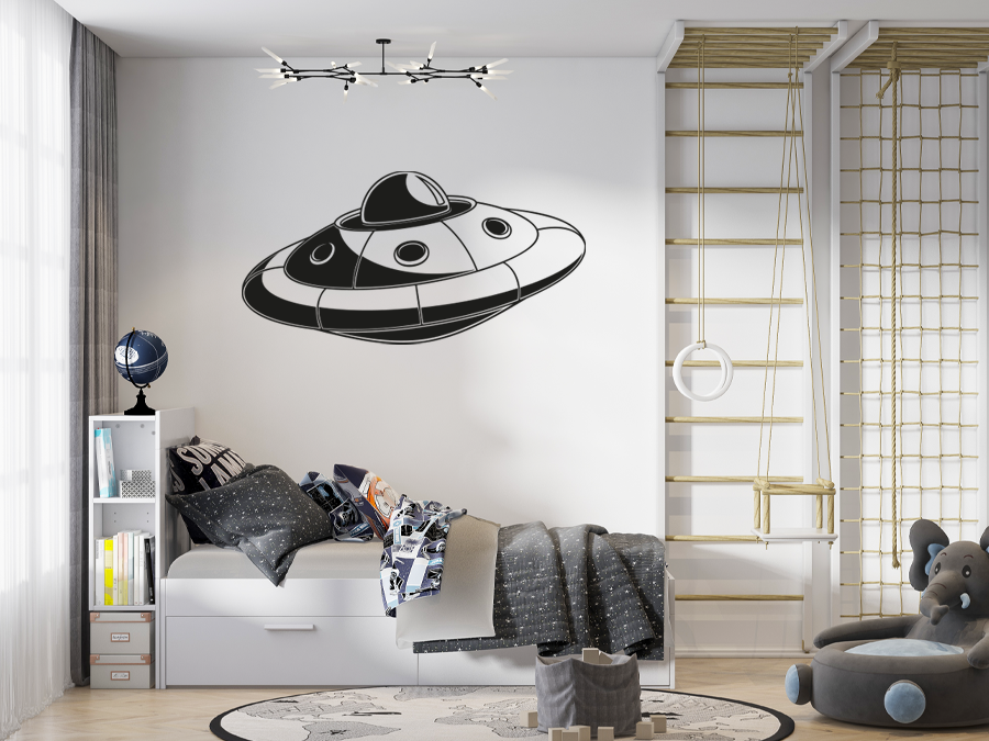 Wandtattoo Ufo 80 x 40 cm WT-0171