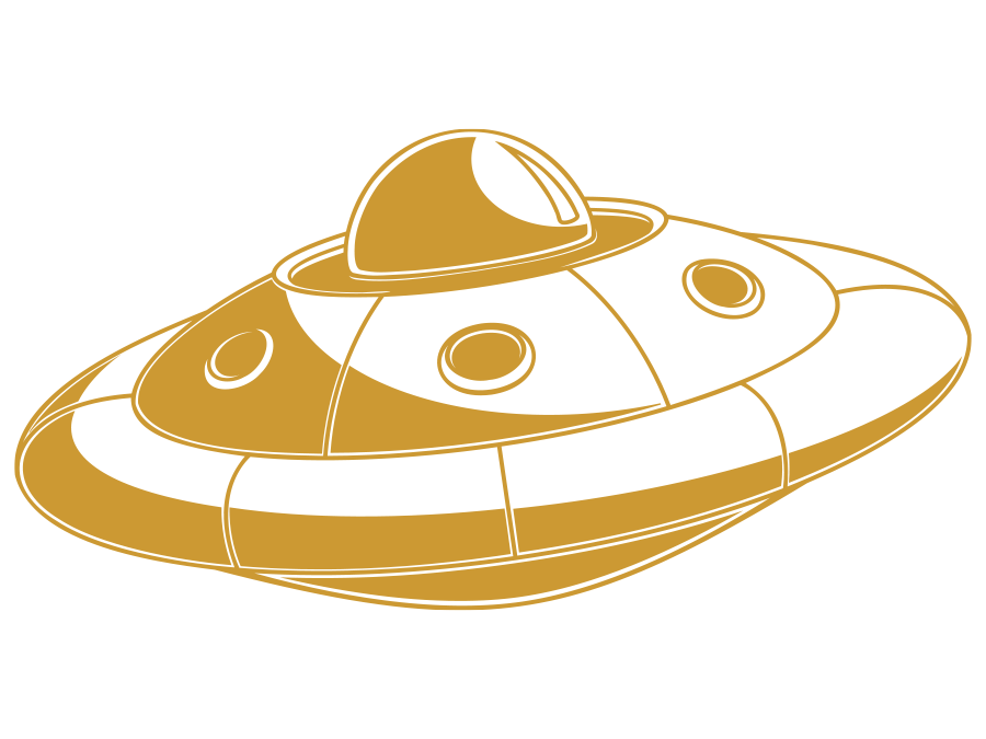 Wandtattoo Ufo 100 x 50 cm WT-0172