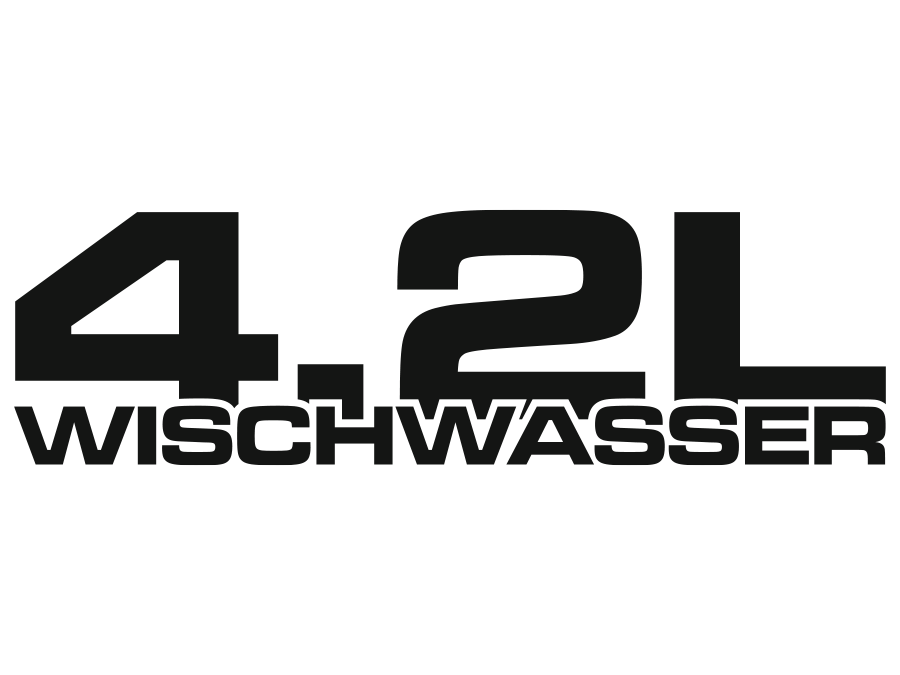Aufkleber 4.2L Wischwasser JDM Sticker 12 x 3,5 AG-0075